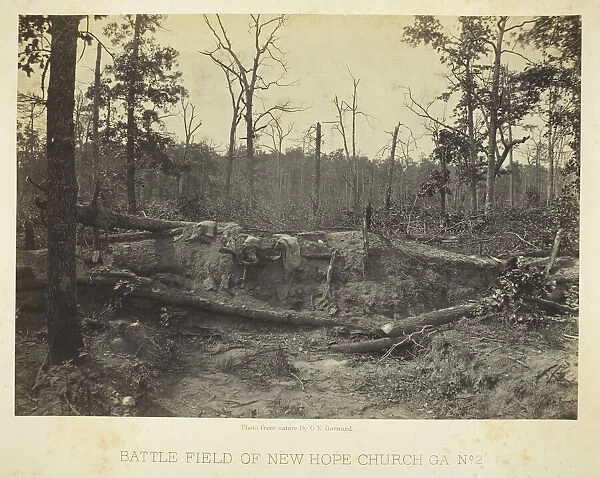 Battle Field of New Hope Church, GA, No. 2, 1866. Creator: George N. Barnard