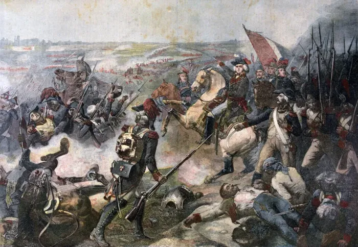 Framed Print : Battle of Fleurus, 26th June 1794, (1892). Artist: Jean-Baptiste Mauzaisse Framed Print : Battle of Fleurus, 26th June 1794, (1892). Artist: Jean-Baptiste Mauzaisse
