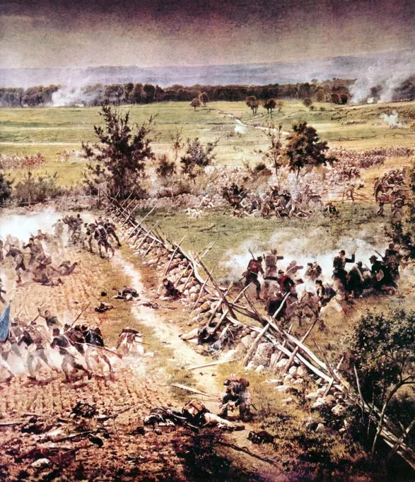 Framed Print : Battle of Gettysburg, American Civil War, 1-3 July 1863 Framed Print : Battle of Gettysburg, American Civil War, 1-3 July 1863