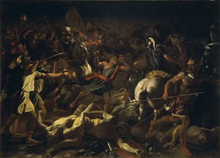 Framed Print : The Battle of Gideon Against the Midianites, 1625-1626 Framed Print : The Battle of Gideon Against the Midianites, 1625-1626