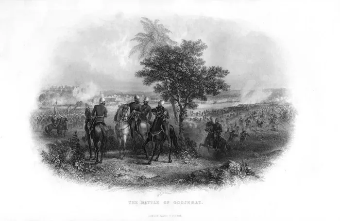Framed Print : The Battle of Goojerat, 1849, (19th century) Framed Print : The Battle of Goojerat, 1849, (19th century)