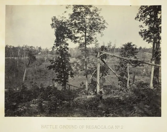 Framed Print : Battle Ground of Resacca, GA, No. 2, 1866. Creator: George N. Barnard Framed Print : Battle Ground of Resacca, GA, No. 2, 1866. Creator: George N. Barnard