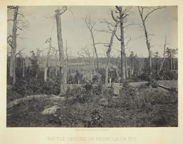 Framed Print : Battle Ground of Resacca, GA, No. 3, 1866. Creator: George N. Barnard Framed Print : Battle Ground of Resacca, GA, No. 3, 1866. Creator: George N. Barnard