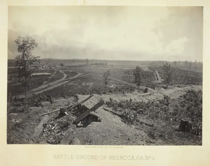 Framed Print : Battle Ground of Resacca, GA, No. 4, 1866. Creator: George N. Barnard Framed Print : Battle Ground of Resacca, GA, No. 4, 1866. Creator: George N. Barnard