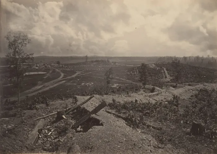 Framed Print : Battle Ground of Resacca, Georgia No. 4, 1860s. Creator: George N. Barnard