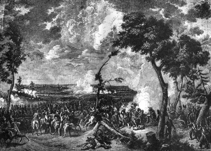 Framed Print : Battle of Hanau, Germany, 30th-31st October 1813 (1882-1884) Framed Print : Battle of Hanau, Germany, 30th-31st October 1813 (1882-1884)