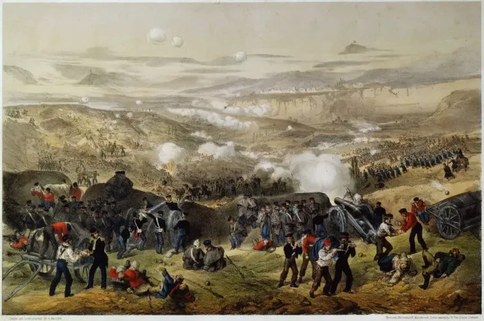 Framed Print : The Battle of Inkerman on November 5, 1854, 1855. Artist: Andrew Maclure Framed Print : The Battle of Inkerman on November 5, 1854, 1855. Artist: Andrew Maclure