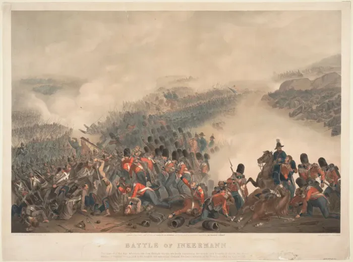 Framed Print : The Battle of Inkerman on November 5, 1854, 1855. Artist: Norie, Orlando (1832-1901) Framed Print : The Battle of Inkerman on November 5, 1854, 1855. Artist: Norie, Orlando (1832-1901)