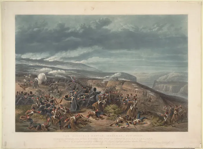 Framed Print : The Battle of Inkerman on November 5, 1854, 1855. Artist: Anonymous Framed Print : The Battle of Inkerman on November 5, 1854, 1855. Artist: Anonymous