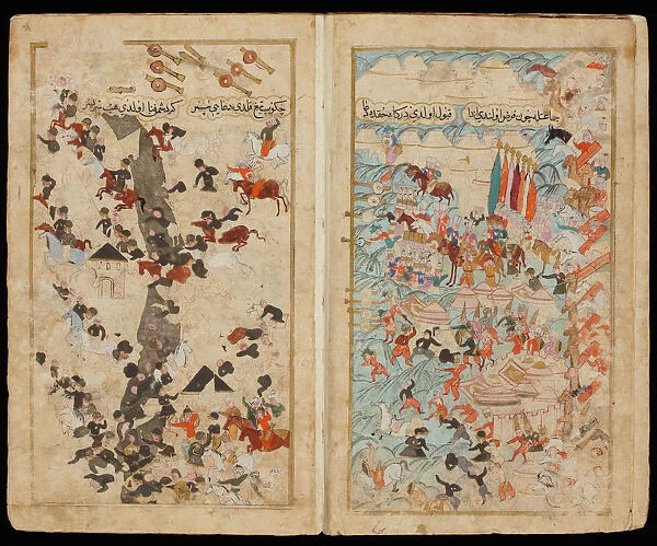 The Battle of Keresztes in 1596 (From Manuscript Mehmed IIIs Campaign in Hungary. Artist: Turkish master