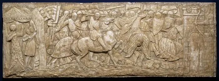 Framed Print : The Battle of the Kings, (undated, pre-1928). Creator: Arthur Joseph Gaskin Framed Print : The Battle of the Kings, (undated, pre-1928). Creator: Arthur Joseph Gaskin