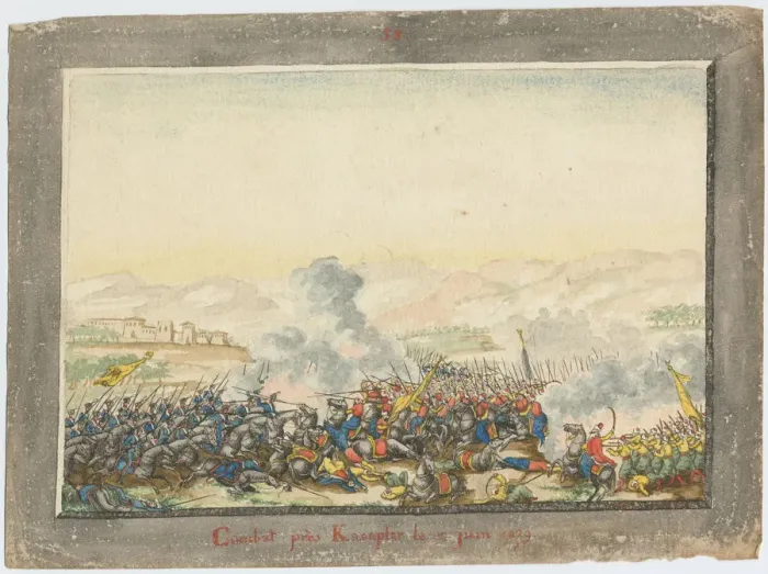 Framed Print : The Battle of Kulevicha on June 11, 1829, 1829. Artist: Anonymous Framed Print : The Battle of Kulevicha on June 11, 1829, 1829. Artist: Anonymous