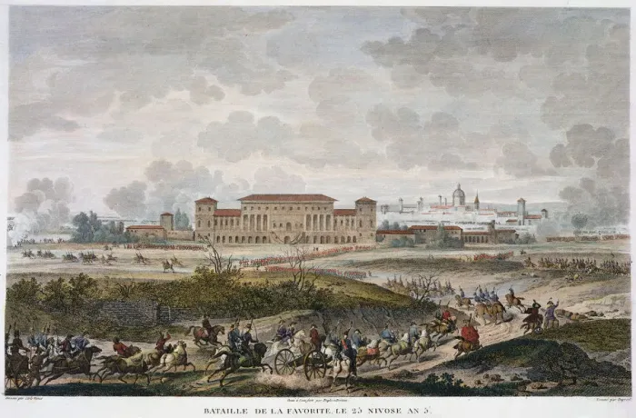 Framed Print : The Battle of La Favorite, Italy, 25 Nivose, Year 5 (January 1797) Framed Print : The Battle of La Favorite, Italy, 25 Nivose, Year 5 (January 1797)