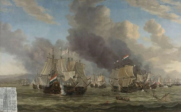The Battle of Livorno, 1653-1664. Creator: Reinier Zeeman