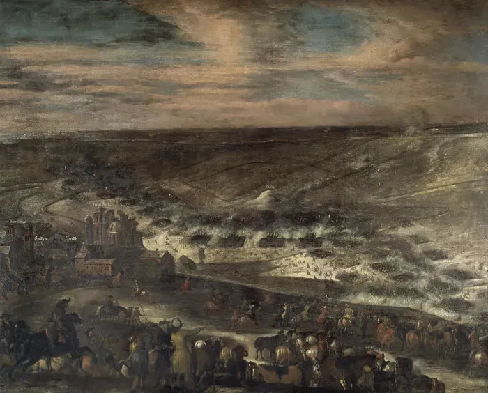 Framed Print : The Battle of Lund. Second clash, mid-17th-early 18th century. Creator: Johann Philip Lemke Framed Print : The Battle of Lund. Second clash, mid-17th-early 18th century. Creator: Johann Philip Lemke