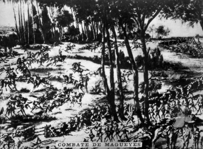 Framed Print : Battle of Magueyes, (1896), 1920s Framed Print : Battle of Magueyes, (1896), 1920s