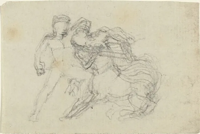 Framed Print : Battle between Man and Centaur. Creator: John Flaxman Framed Print : Battle between Man and Centaur. Creator: John Flaxman