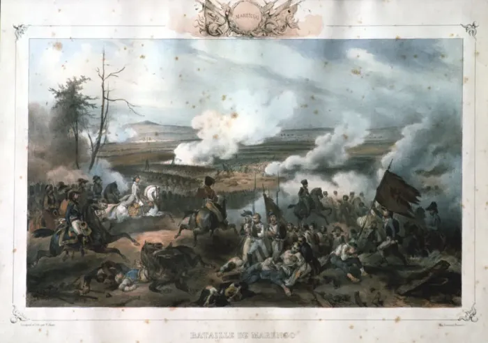Framed Print : Battle of Marengo, 14 June 1800 Framed Print : Battle of Marengo, 14 June 1800