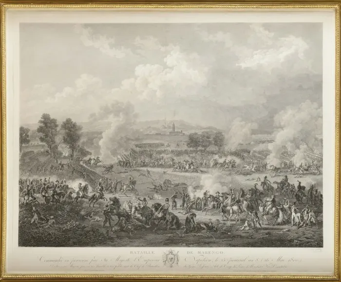 Framed Print : The Battle of Marengo on 14 June 1800, 1800s Framed Print : The Battle of Marengo on 14 June 1800, 1800s