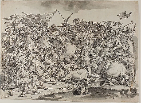 Battle of the Milvian Bridge, 1612. Creator: Johann Heintz