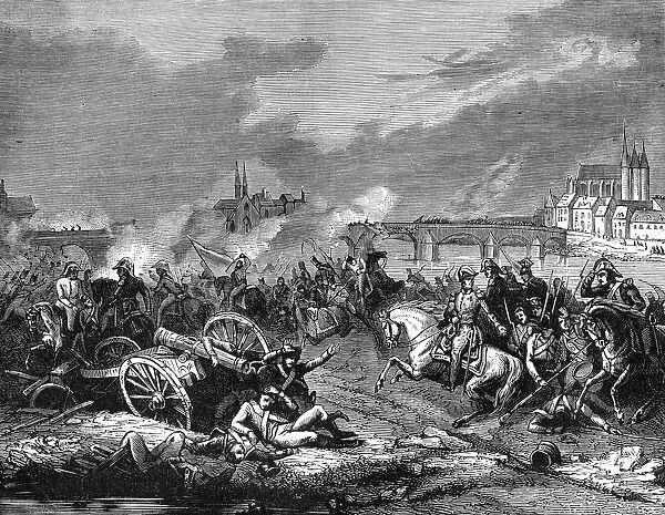 Battle of Montereau, France, 18th February 1814 (1882-1884). Artist: A Gerard
