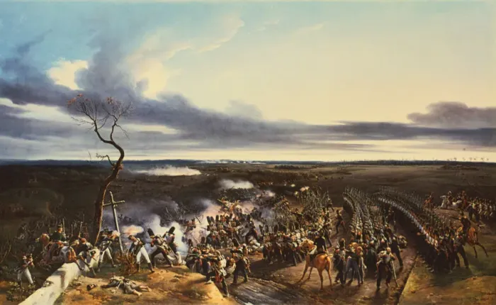 Framed Print : The Battle of Montmirail, 11 February, 1814, (1822). Artist: Horace Vernet Framed Print : The Battle of Montmirail, 11 February, 1814, (1822). Artist: Horace Vernet