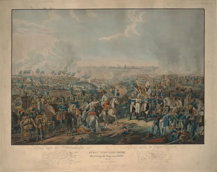 Framed Print : After the Battle of the Nations: Prince Schwarzenberg bringing news of victory on October 18, 1813. Artist: Rugendas, Johann Lorenz, the Younger (1775-1826) Framed Print : After the Battle of the Nations: Prince Schwarzenberg bringing news of victory on October 18, 1813. Artist: Rugendas, Johann Lorenz, the Younger (1775-1826)