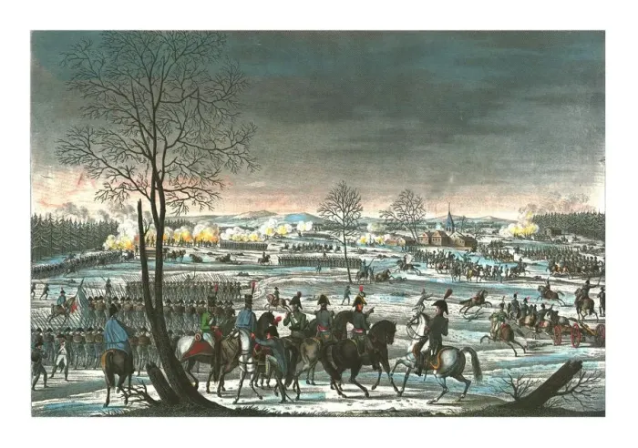 Framed Print : Battle near Hohenlinden, 3 December 1800, c1850). Artist: Edme Bovinet Framed Print : Battle near Hohenlinden, 3 December 1800, c1850). Artist: Edme Bovinet