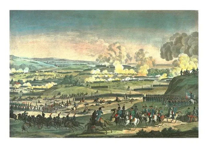 Framed Print : Battle near Jena, 14 October 1806, (c1850). Artist: Edme Bovinet Framed Print : Battle near Jena, 14 October 1806, (c1850). Artist: Edme Bovinet