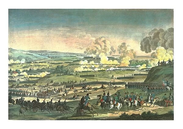 Battle near Jena, 14 October 1806, (c1850). Artist: Edme Bovinet