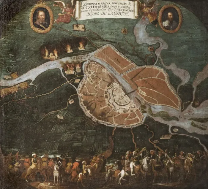 Framed Print : The battle of Novgorod, 1611, 1698 Framed Print : The battle of Novgorod, 1611, 1698