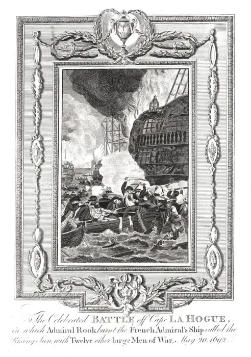 Framed Print : Battle off Cape LaHogue, 1692 Framed Print : Battle off Cape LaHogue, 1692