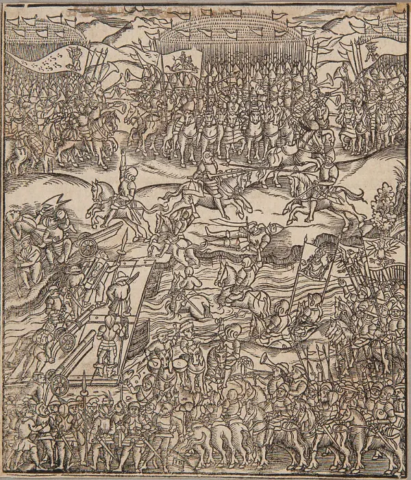Framed Print : The Battle of Orsha in 1514, Second half of the16th cen. Creator: Siebeneicher, Jakub (ca 1557-1604) Framed Print : The Battle of Orsha in 1514, Second half of the16th cen. Creator: Siebeneicher, Jakub (ca 1557-1604)