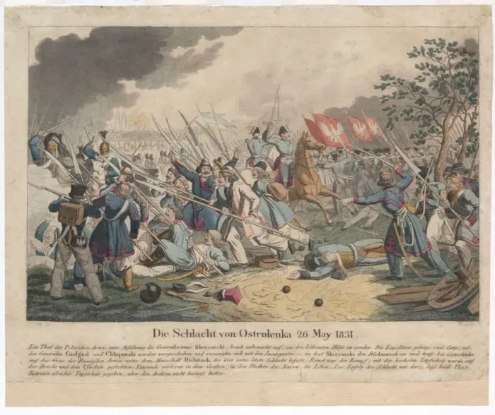 Framed Print : The Battle of Ostroleka on 26 May 1831. Artist: Wunder, Georg Benedikt (1786-1858) Framed Print : The Battle of Ostroleka on 26 May 1831. Artist: Wunder, Georg Benedikt (1786-1858)