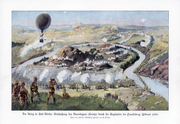 The Battle of Paardeberg, South Africa, Second Anglo-Boer War, February 1900. Artist: Richard Knotel