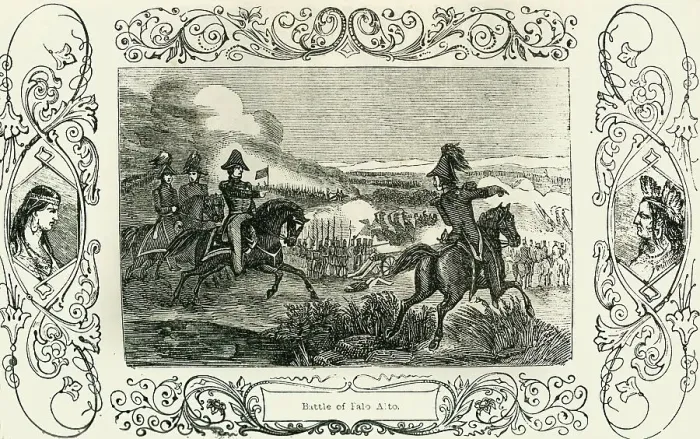 Framed Print : Battle of Palo Alto, 1849. Creator: Unknown Framed Print : Battle of Palo Alto, 1849. Creator: Unknown