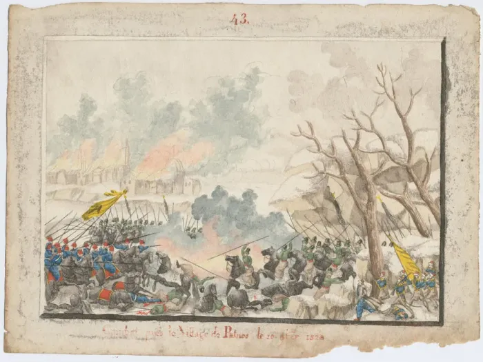 Framed Print : The Battle of Patnos on October 1828, 1829. Artist: Anonymous
