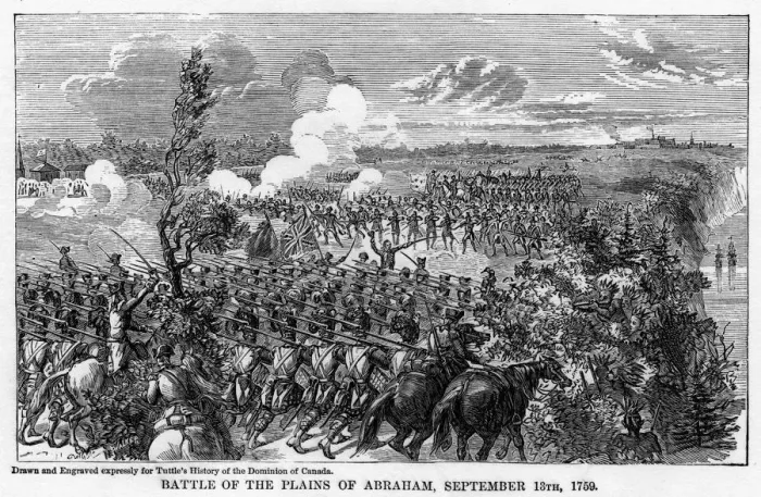 Framed Print : Battle of the Plains of Abraham, September 13th, 1759, (1877)