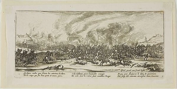 The Battle, plate three from The Large Miseries of War, n.d. Creator: Gerard van Schagen