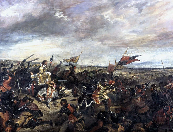 Battle of Poitiers (1356), 1830. Artist: Eugene Delacroix