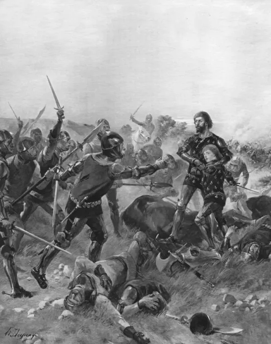 Framed Print : Battle of Poitiers, France, 1356 Framed Print : Battle of Poitiers, France, 1356