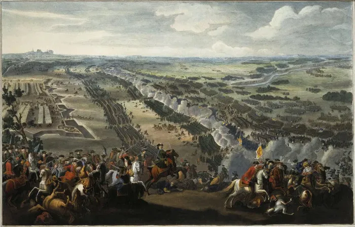 Framed Print : The Battle of Poltava on 27th June 1709, after 1724 Framed Print : The Battle of Poltava on 27th June 1709, after 1724
