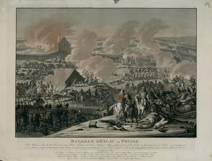 Framed Print : The Battle of Preussisch-Eylau on February 8, 1807 Framed Print : The Battle of Preussisch-Eylau on February 8, 1807