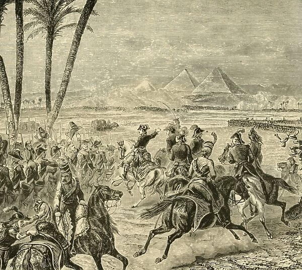 The Battle of the Pyramids, (1798), 1890. Creator: Unknown