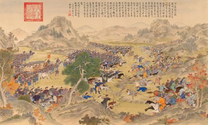 Framed Print : The Battle of Qurman (The Great Victory of Qurman), c. 1766 Framed Print : The Battle of Qurman (The Great Victory of Qurman), c. 1766