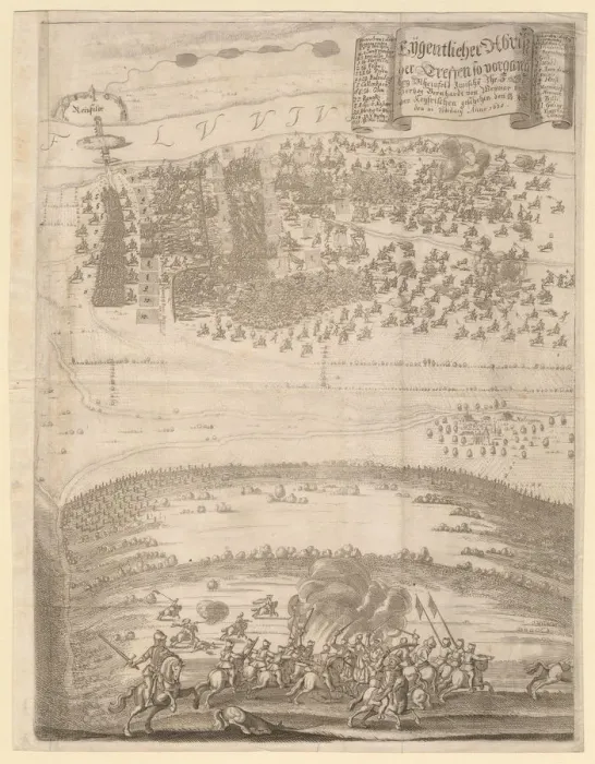 Framed Print : The Battle of Rheinfelden on February 1638, c1640 Framed Print : The Battle of Rheinfelden on February 1638, c1640