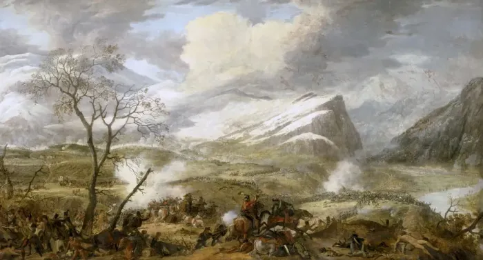 Framed Print : The battle of Rivoli on 14 January 1797 (Detail) Framed Print : The battle of Rivoli on 14 January 1797 (Detail)