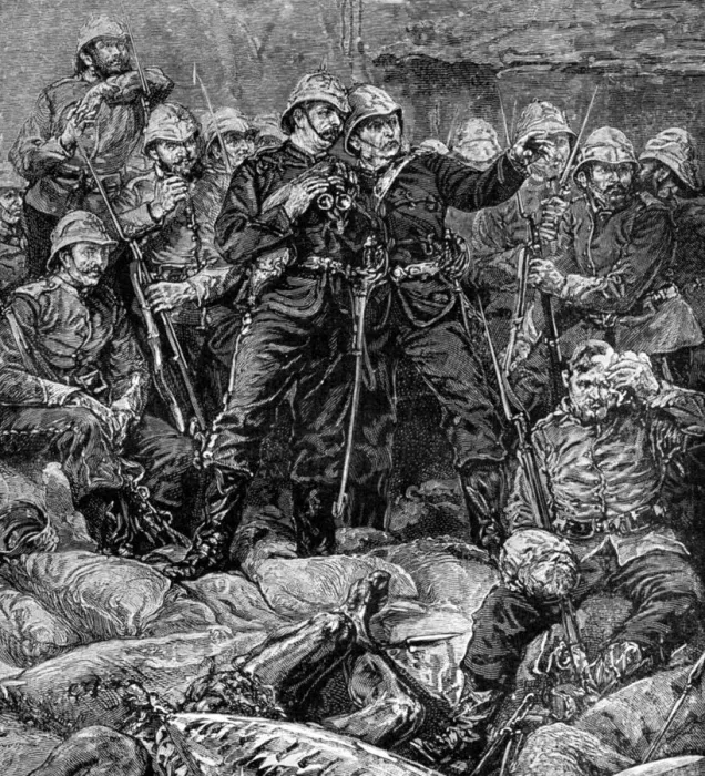 Framed Print : Battle of Rorkes Drift, Natal, Zulu War, 1879 (1951) Framed Print : Battle of Rorkes Drift, Natal, Zulu War, 1879 (1951)