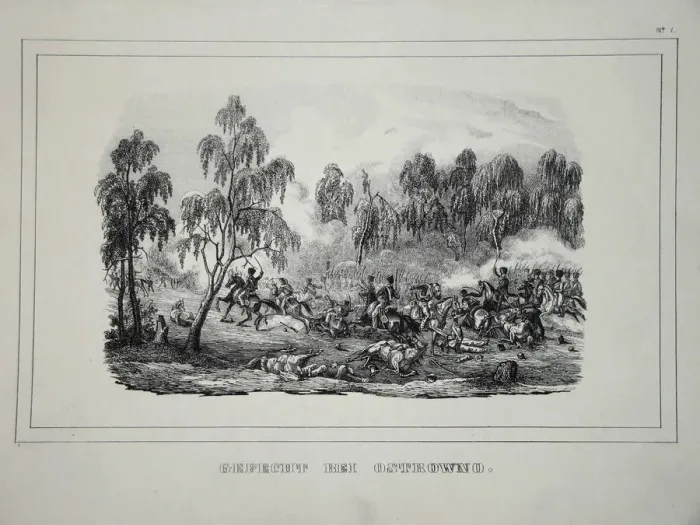 Framed Print : Battle between Russian troops and French cavalry near Ostrovno 25-26 July 1812. Artist: Anonymous Framed Print : Battle between Russian troops and French cavalry near Ostrovno 25-26 July 1812. Artist: Anonymous