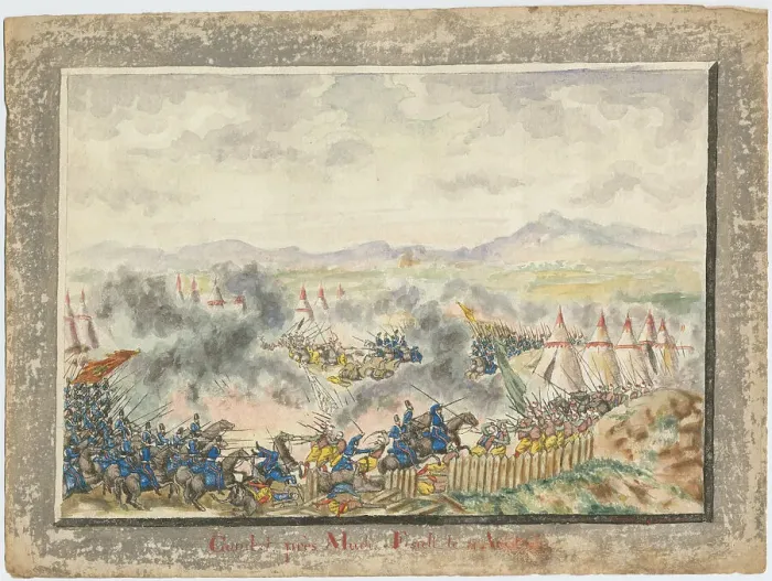 Framed Print : The Battle of Rymnik on September 22, 1789, 1829. Artist: Anonymous Framed Print : The Battle of Rymnik on September 22, 1789, 1829. Artist: Anonymous